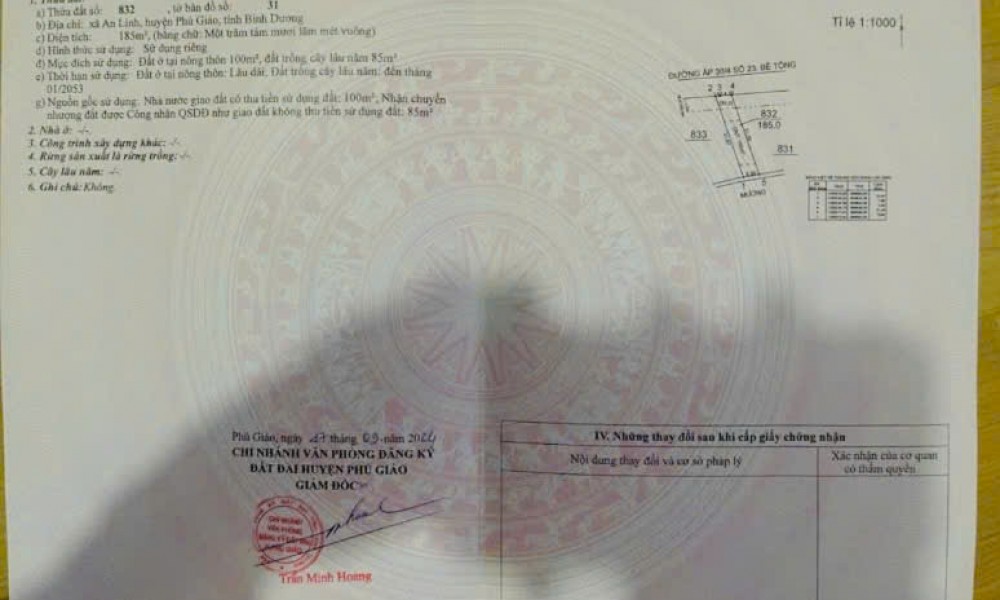 Đất An Linh - Phú Giáo Chỉ 780 triệu buông sổ